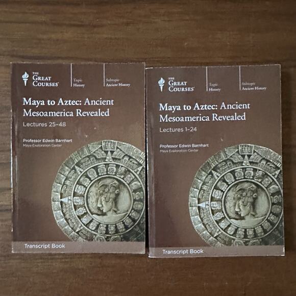Great Courses Maya To Aztec: Ancient Mesoamerica Revealed Lectures 1-24 & 25-48 - Picture 1 of 3